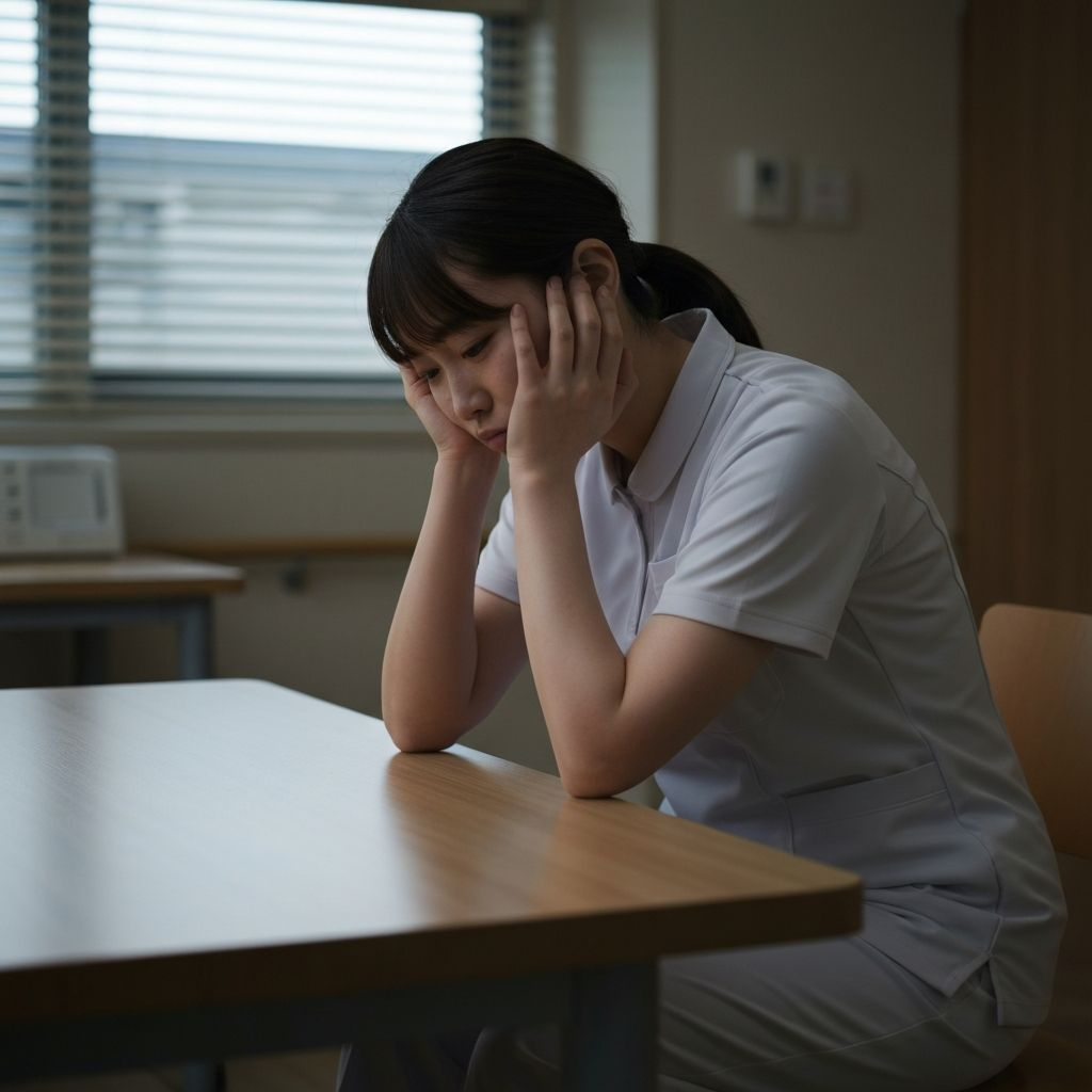 疲れた介護スタッフ